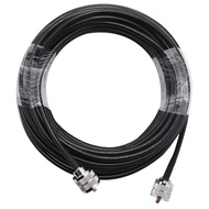 15M UHF Coaxial Cable RG58 Coax Cable PL259 Cable 50 Ohms CB Radio Antenna Cable UHF Male to UHF Mal