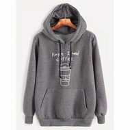 Women's Jacket Sweater Top Hoodie Women First I Need Coffee | Korean style33 - Grey, L bestseller la