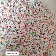 100pcs Love Shaped Letter Beads/ Letter Letter Letter Love Beads