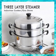 STNDRD Stainless Steel 3 Layer Steam Cooking pots Pan Kitchen Pot Siomai Steamer Siopao