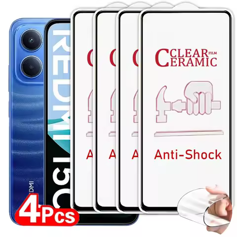4PCS Soft Ceramic Film for Xiaomi Redmi 13C 12C 10C 10A 9C 9A 9T 10 9 Screen Protector on Redmi Turb