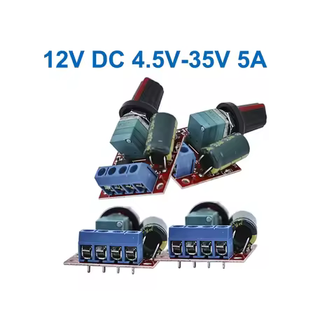 4PCS 12V DC 4.5V-35V 5A PWM Motor Speed Controller Module DC-DC Adjustable Speed Regulator Control G