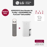 [New] LG AS55GGSY0 Aero Booster Air Purifier + DD14GMWE0 26L PuriCare™ Dehumidifier [Bundle Deal]