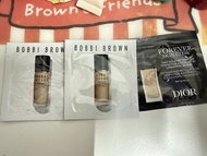 包平郵 bobbibrown粉底液 dior粉底液試用裝 Bobbi Brown foundation Dior Foundation 試用裝