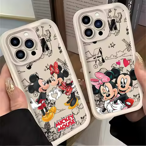 Cute Mickeys Minnies Couple Phone Case for Vivo V50 V40 V30 V30e V29 V27 V27e V25 V21 X100 X90 X80 X