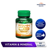 NUTRIMAX VITAMIN D3 1000 IU 60 TABLET / VITAMIN D3 / KIMIA FARMA