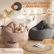 Bean Bag sofa M L XL Lazy Cozy Sofa Chair Sofa Bean Bag with Fillings Bean Bag FullSet Home