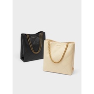 ‍ ️Cod Charles and Keith Braided Handle Quilted Tote Bag Fashion Sling Handbag Shoulder Bag