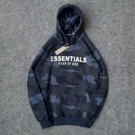 MEN'S JACKET ESSENTIALS CAMO HOODIE SWITER
