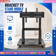 Taffware TV Bracket Floor Stand Wheel VESA 600x400 for 35-75 Inch TV - 1700 - Black