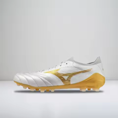 Mizuno Morelia Neo IV B Elite Unisex, Comfortable Stylish Non-Slip Durable Soccer Cleats, White Gold