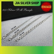 Ready Stock | 925 纯银 男/女款手链 | Original 925 Silver Bracelet Bangle SM For Men/Women | Gelang Tangan Lelaki Perak 925