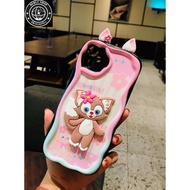 BCH-088 CASE PREMIUM 3D WAVES AIR BLACK DESAIN 3D BONEKA KUPING VIVO Y16/Y02S/Y27 4G 2023/V25 5G/Y35