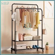 Coat rack simple household drying rack floor to ceiling clothes rack in bedroom Coat rack simple household drying rack floor to ceiling clothes rack in bedroom