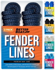 Boat Fender Lines for Boat Bumper Fender Boat Lines Hangers Bag Buoy Marine Rope for Boats or Dock L
