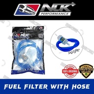 NLK PERFORMACE UNIVERSAL HI-FLOW FUEL FILTER BIG WITH HOSE