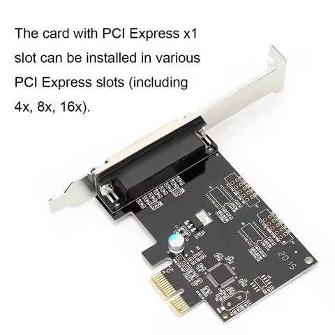LPT Printer Card Adapter PCIE to Parallel Port Card Print Port LPT PCI-E LPT Printer Card Adapter DB