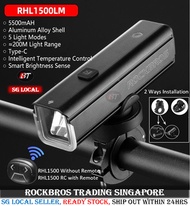 RockBros light 1500lm Bicycle light Bicycle front light bicycle head light rechargeable LED light