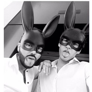 Halloween Man Decoration Rabbit Mask Party Costume cosplay Masquerade Bar Fantasy Fetish Gay Rabbit 