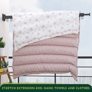 Folding Clothes Hanger Wall Mount Retractable Cloth Drying Rack Aluminum Laundry Clothesline Space S