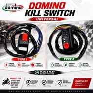 DOMINO KILL SWITCH UNIVERSAL MOTORCYCLE HANDLE SWITCH ENGINE START STOP SWITCH RACING PERFORMANCE