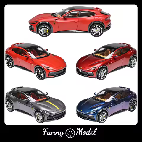 Funny Model In Stock Ready To Ship 1:64 Ferrari Purosangue F FUV Luxury Sport Utility Vehicle Diecas
