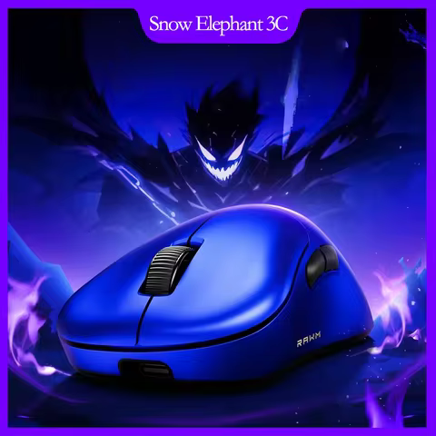 RAWM ER21 PRO Wireless Mouse Lightweight Ergonomic Design 8KHz PAW3950 Sensor Gaming Mouse for Mediu