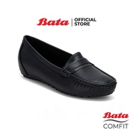 Bata บาจา รองเท้ามอคคาซีน รองเท้าส้นแบน รองเท้าคัทชู รองเท้าหุ้มส้น สำหรับผู้หญิง รุ่น Umi สีดำ 5516732