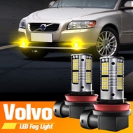2pcs LED Fog Light Blub H8 H11 Lamp Canbus No Error For Volvo C30 C70 S40 2004-2012 S80 V50 V70 XC60