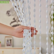 KIKO2E Beaded String Curtain, 1*2M Door Curtain Beaded Door Curtain, Romantic Solid Color Tassel Tas