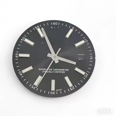 Hilegu Parts M126334 Dial Tripods 31mm Date Watch Watch Faces with Blue Luminous for 8215 2813 Movem