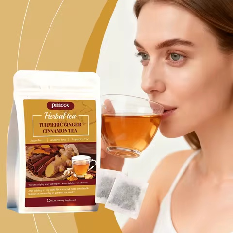 Turmeric Cinnamon Tea with Ceylon Cinnamon, Individual Tea Bags, Sugar-Free, Warm and Nourishing, A 