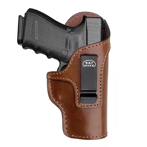 Gun Holsters IWB 9mm Leather Pistol Holsters Fit: Glock 19 17 26 Taurus G2C G3C G3 - Sig Sauer S&W M