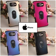 (I-Crystal) Iphone IP5 IP6 IP7/8 IP6+ IP7+/8+ IPX IPXR IPXs Max Stand-able Hold-able Casing with rin