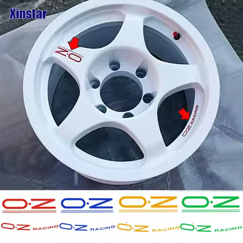 8Pcs OZ Racing Car Rim Wheel Sticker Universal Auto Tunning Accessories