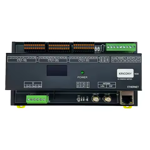 N30 ESP32-S3 Energy Monitor Board 30CH CT Clamp 3CH ZMPT101B Voltage Sensor SD Card LoRa OLED Displa