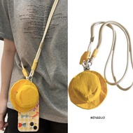 Trendy mobile phone case pendant yellow striped ha Trendy phone case pendant yellow striped Hat Coin