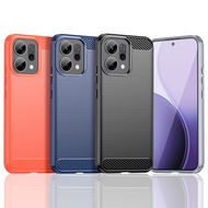 Full Cover For Oppo Reno 14F Case For Oppo Reno14 F Anti-knock Soft TPU Silicone Carbon Fiber Back C