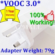 (VOOC 3.0) 20W 100% ORIGINAL Charger Adapter USB Cable Set Oppo F11 Pro F9 A3s /Reno 2 3 2F 10x zoom