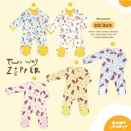 [Babylovett] Breakfast-Two-Way Zipper Foot Cover Sleepwear Baby Sleepsuit