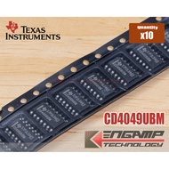 (10 Pieces) [IC] CD4069UBM CD4069 TEXUS SOIC-14 CMOS HEX Inverter