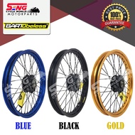 YAMAHA RXZ/ RXZ CATALYZER EXCEL BARTUBELESS ALLOY RIM SET (160/ 160 X 18) BLUE, BLACK, GOLD