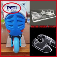 PETI STUDIO 4Pcs/Pack Sports Accessories Store Showcase Stand Inline Skate Shoes Universal Transparent Hockey Skate Shoes Stand