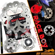 RACE BOY BRAKE BREK DISC DISK CUTTING GALFER DEPAN BELAKANG Y15 Y16 EGO EGOS-FI EGO-LC SOLARIZ WAVE1