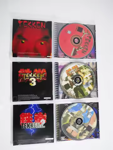 PS1 Tekken Series Copy Disc Game Black Bottom Unlock Console Station 1 Retro Optical Driver Video Ga