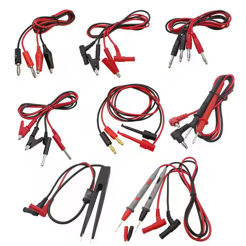 1Pcs Universal Multimeter Test Leads 4mm Banana Plug to Alligator Clips/4mm Banana Plug/Test Hook/ P