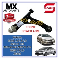 SAIKO CONTROL LOWER ARM TOYOTA ALTIS ZZE141/142 ZRE142/143 ZRE172/173 WISH ZGE20 FRONT RIGHT /LEFT( INCLUDE BALL JOINT )