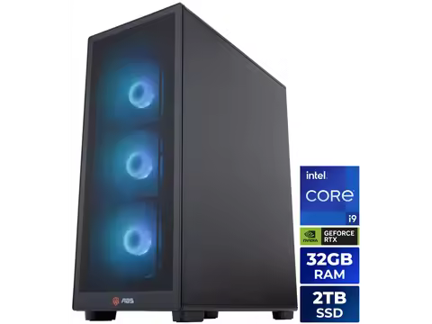 ABS Stratos II Aqua Prebuilt Gaming PC - Windows 11 - Intel Core i9-14900KF - GeForce RTX 5070 Ti 16