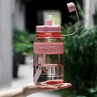 Original Taiwan Green Bell BPA Free Drinking Water Bottle With Shoulder Strap And Straw 600ML-2500ML