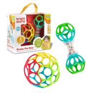 Oball Kids2 Grasp the Day Gift Set, Oball Rattle and Teething Toy for Babies (0 Months, 16908)